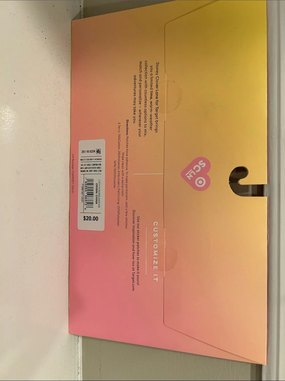 Stoney Clover Lane Pink to Yellow Gradient Sticker Set